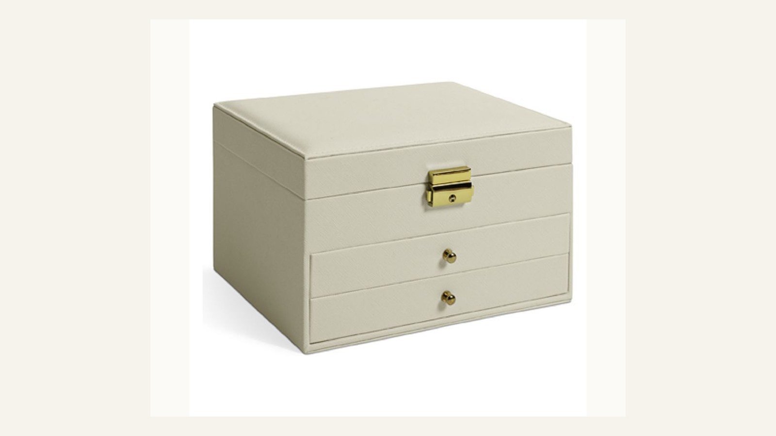 Argos Home lockable two drawer jewellery box for student room storage