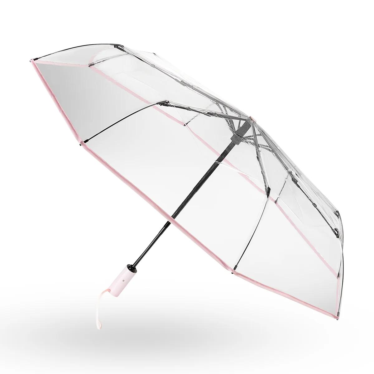 Fulton Lumio Light Pink automatic compact umbrella
